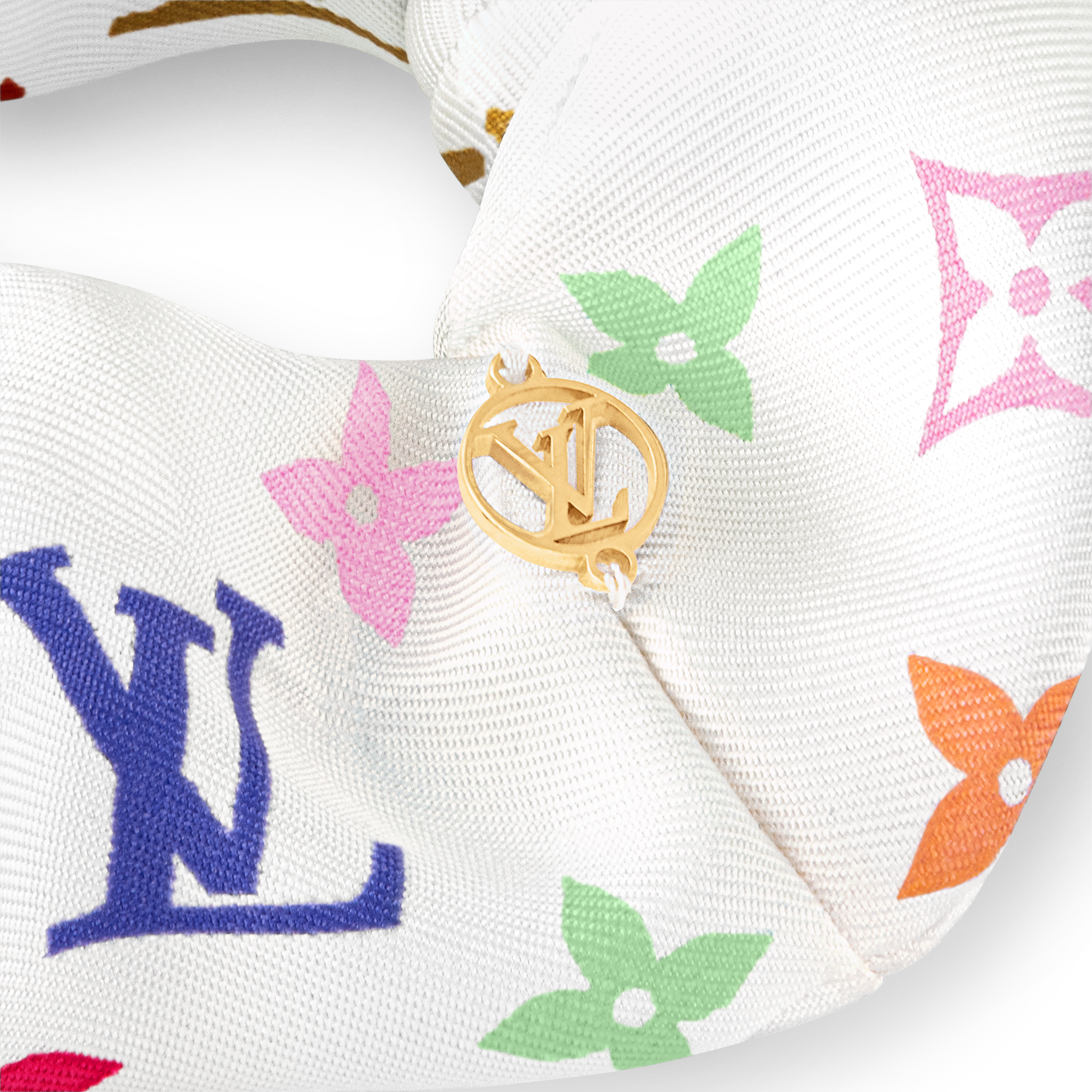 LV x TM Monogram Multicoloured Chouchou - Luxury S00 White | LOUIS